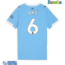 Manchester City Nathan Ake #6 Domaci Dres za Ženska 2025-26 Kratak Rukav